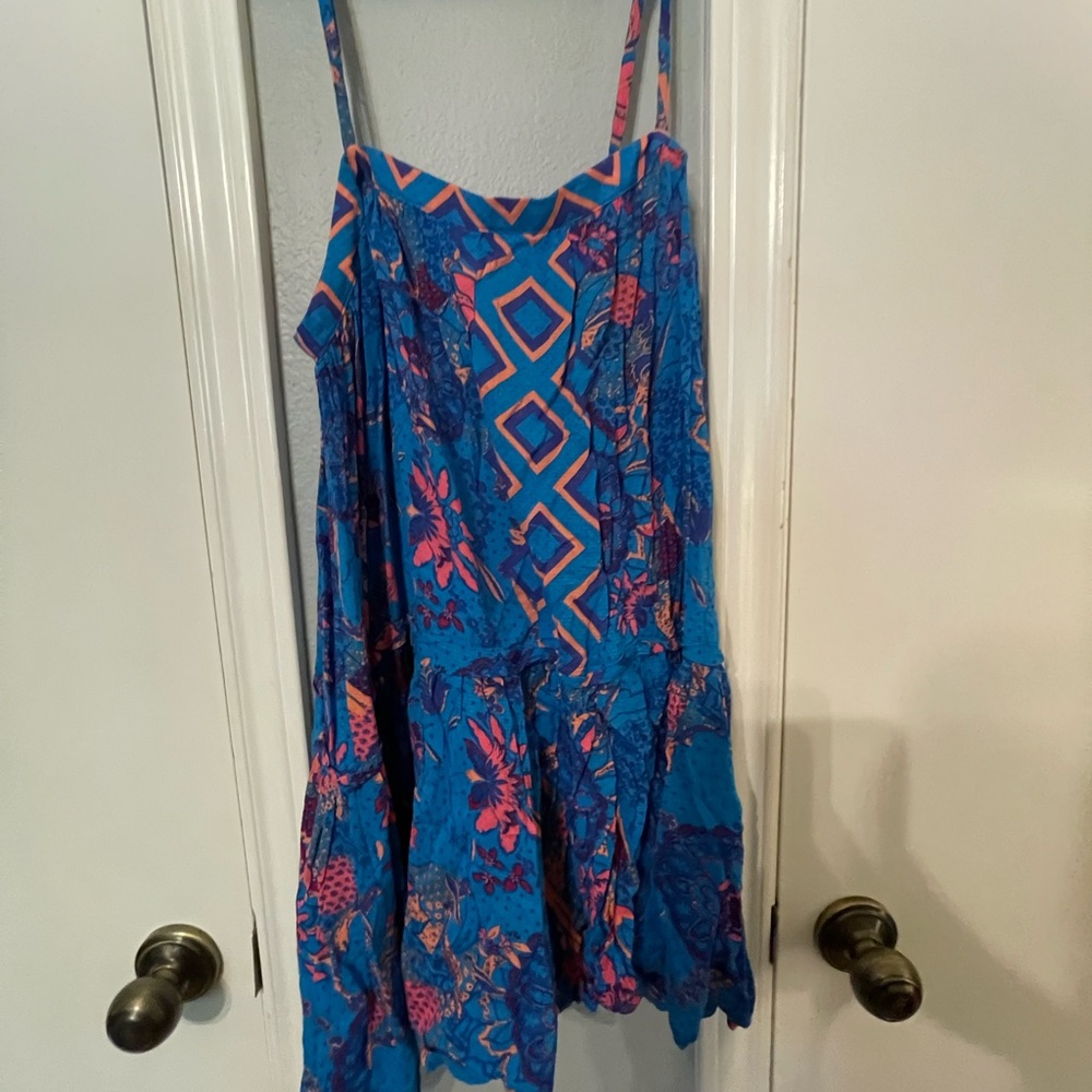 Free people blue mini dress